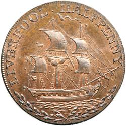 Lancashire. Liverpool. Halfpenny, 1791