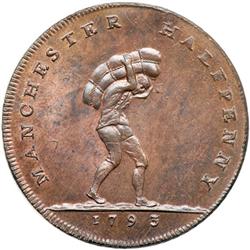 Lancashire. Manchester. Halfpenny, 1793