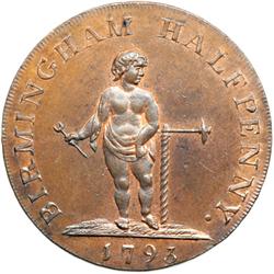 Warwickshire. Birmingham. Halfpenny, 1793