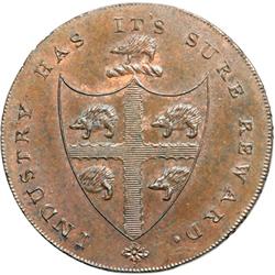 Warwickshire. Birmingham. Halfpenny, 1793