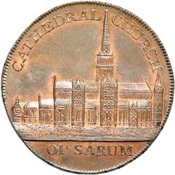 Wiltshire. Salisbury. Halfpenny, 1796