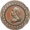 Image 1 : (1860) Washington Medal by Lovett in Copper B-191A N