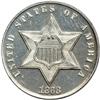 Image 1 : 1868 Silver 3C NGC Proof 62