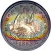 Image 1 : 1853 Liberty Seated 25C. Arrows & Rays NGC MS66