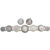 Image 1 : Unusual Bust Coinage Silver Bracelet Ensamble
