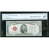 Image 1 : 1928-E, $5 Legal Tender Note. CGA Gem Uncirculated 67