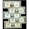 Image 1 : Group of five 1934 and 1934-A $500.00 Notes