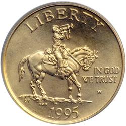 1995-W Civil War Batlefield $5 Gold PCGS MS69