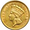 Image 1 : 1854 $3 Gold