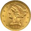 Image 1 : 1886-S $5 Liberty NGC MS65