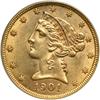 Image 1 : 1901 $5 Liberty PCGS MS62