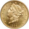 Image 1 : 1904 $20 Liberty PCGS MS62