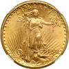 Image 1 : 1908 $20 St. Gaudens. No Motto NGC MS66