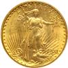 Image 1 : 1908 $20 St. Gaudens. No Motto NGC MS62