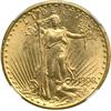 Image 1 : 1908 $20 St. Gaudens. No Motto NGC Unc Details