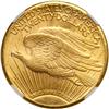 Image 2 : 1908 $20 St. Gaudens. No Motto NGC MS61