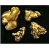 Image 1 : A group of 4 small gold nuggets