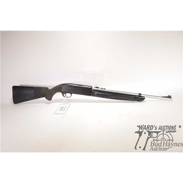 air rifle Remington model AirMaster 77, .177 cal pump action, w/ bbl length 21" [Silver and black fi