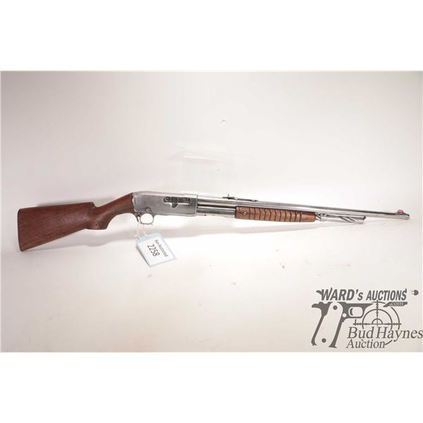 Non-Restricted rifle Remington model 14A, 35 Rem pump action, w/ bbl length 22" [Bluing stripped off