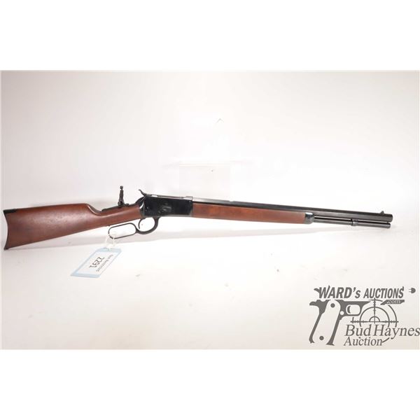 Non-Restricted rifle Rossi model R92, 38 SPL/ 357 Mag lever action, w/ bbl length 20" [Blued octagon