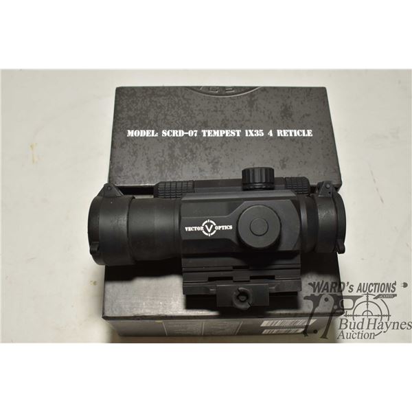 Tac-Vector Optics SCRD-07 Tempest 1x35 4 reticle scope w/ original box