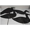 Image 2 : Approx. 15 vintage decoys in wood, cardboard and metal