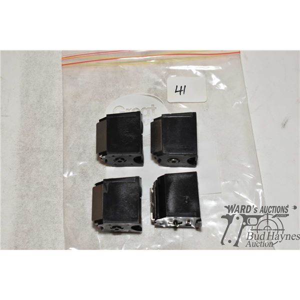 Four Ruger 22 rifle mags