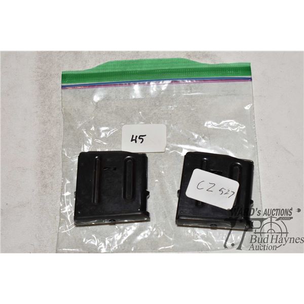 Two CZ 527 .22 Hornet mags