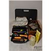 Image 1 : Selection of cleaning supplies including Hoppes kit for assorted sized rifles, cleaning rods, assort