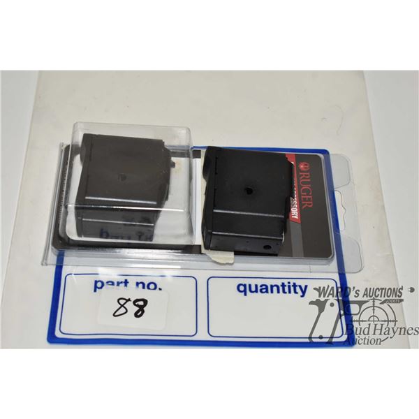 Two Ruger Ranch 7.62 x 39 mags (one new in package)