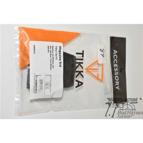 Tikka 5 round mag to fit T3X/T3 medium .22-250 rem, .243 win, .260 rem, 7mm-08 rem and .308 win
