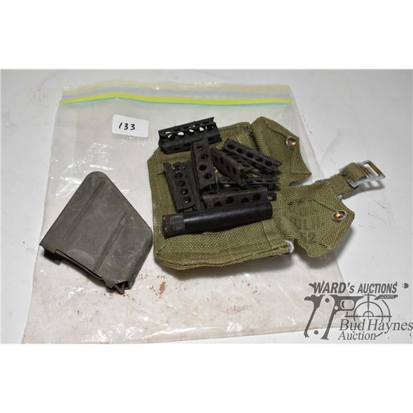 10 Lee Enfield stripper clips, mag, oiler and ammo pouch