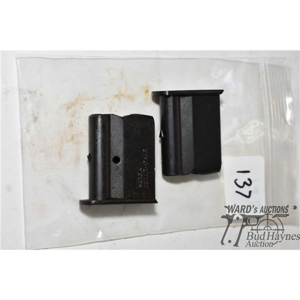 Two Zasatava 22 WMR - 17 HMR mags