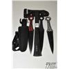 Image 1 : Fastwing tactical axe and a set of three expendables Kunai throwing knives