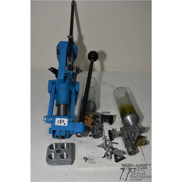 Dillon Precision RL 550B w/ two powder measurers, three powder bars, two powder dies, etc