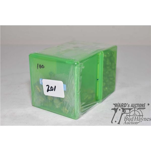 Two plastic containers of bullets including one 100 count .38 cal 140 gr SJHP and one 200 count .38 