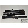 Image 1 : Four scopes including Weaver D4, Weaver B4, Bushnell 3x-7x custum 22 and a Global Firearms 4x15