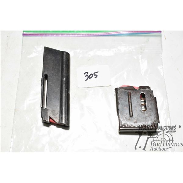 Anschutz .22 hornet mag and a coey .22 LR mag