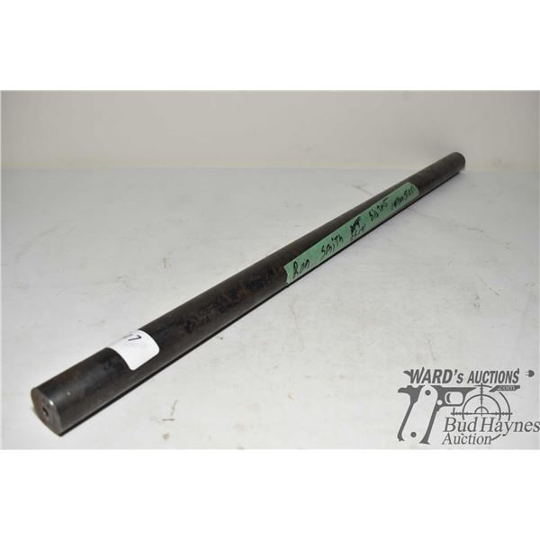 Ron Smith barrel blank measuring 28 3/4" L and has a finished 8 1/2 twist .25 cal bore, carbon steel