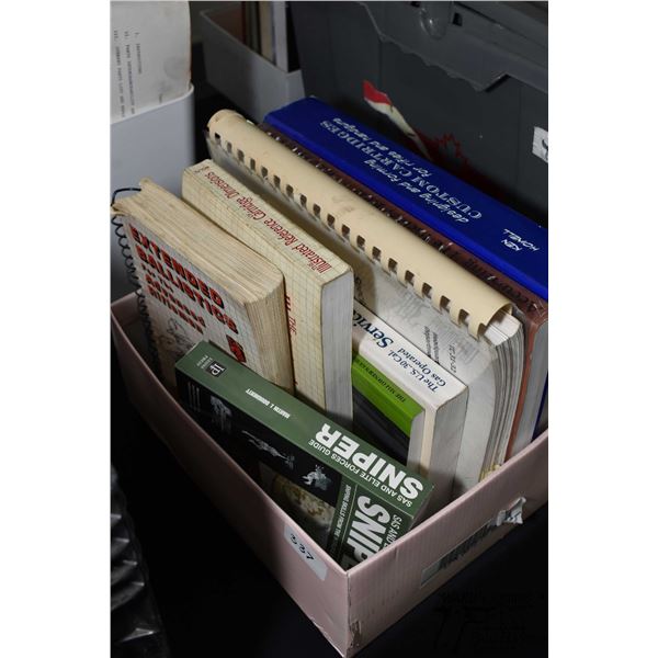 Eight books on balistic for sharp shooting, sniper references, custom cartridge design, etc