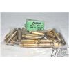 Image 1 : Bag w/ 44 .308 brass and one full 100 count box Sierra .30 cal 150 gr spitzer bullets