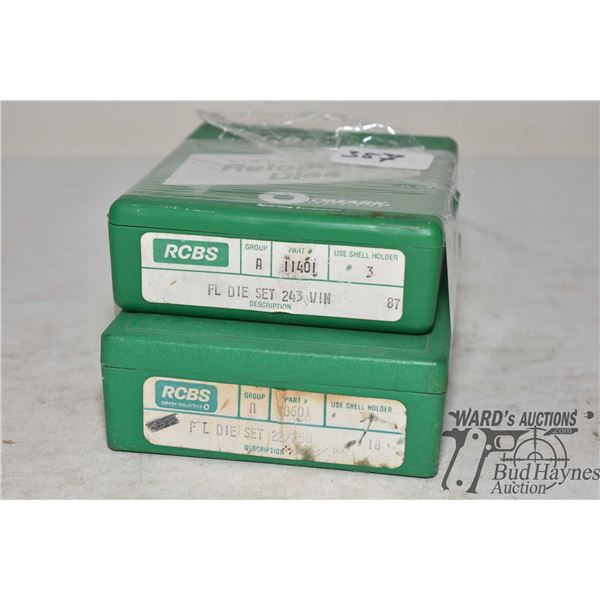 Two die sets including RCBS .22/250 and .243 win