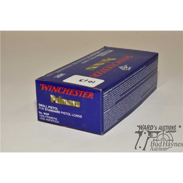 One full 1000 count box of Winchester small pistol primers No. WSP