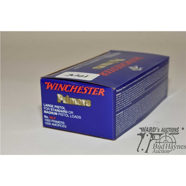One full 1000 count box of Winchester small pistol primers No. WSP