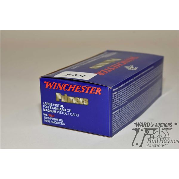 One full 1000 count box of Winchester small pistol primers No. WSP