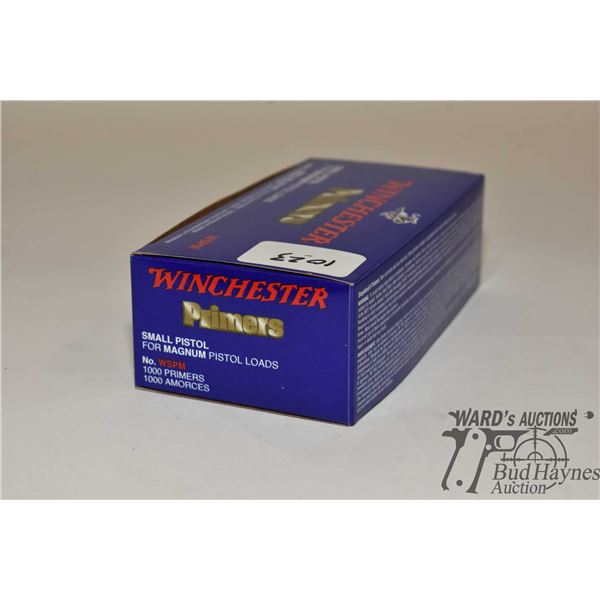 One full 1000 count box of Winchester small pistol primers for magnum loads No. WSPM