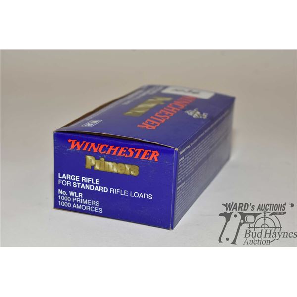 One full 1000 count box of Winchester large standard rifle primers No. WLR