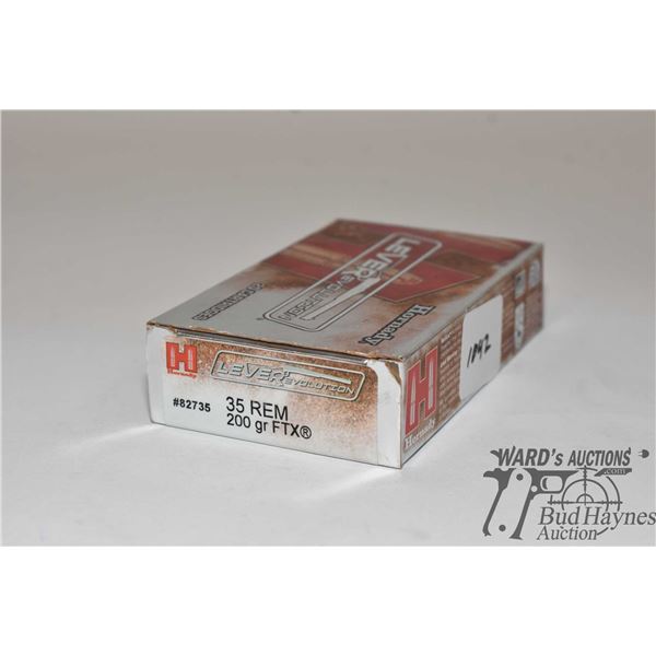 One full 20 count box of Hornady LEVERevolution .35 REM 200 gr FTX
