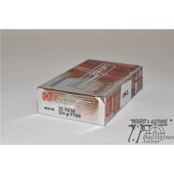 One full 20 count box of Hornady LEVERevolution .35 REM 200 gr FTX