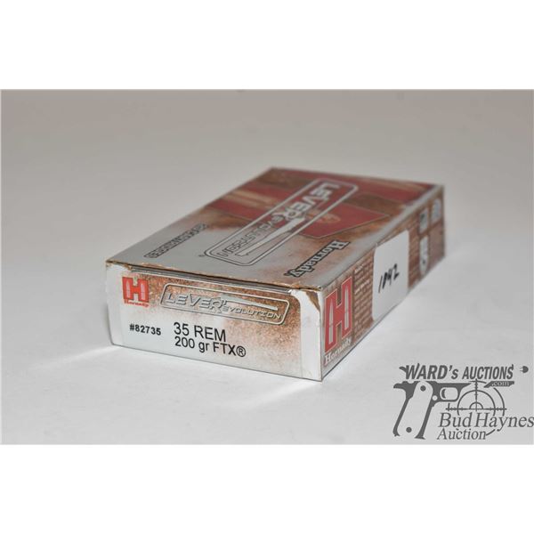 One full 20 count box of Hornady LEVERevolution .35 REM 200 gr FTX